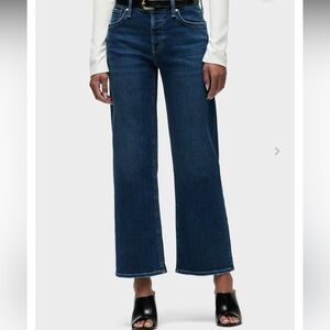 Hudson Jeans Rosalie High Rise Wide Leg Ankle Size 33
